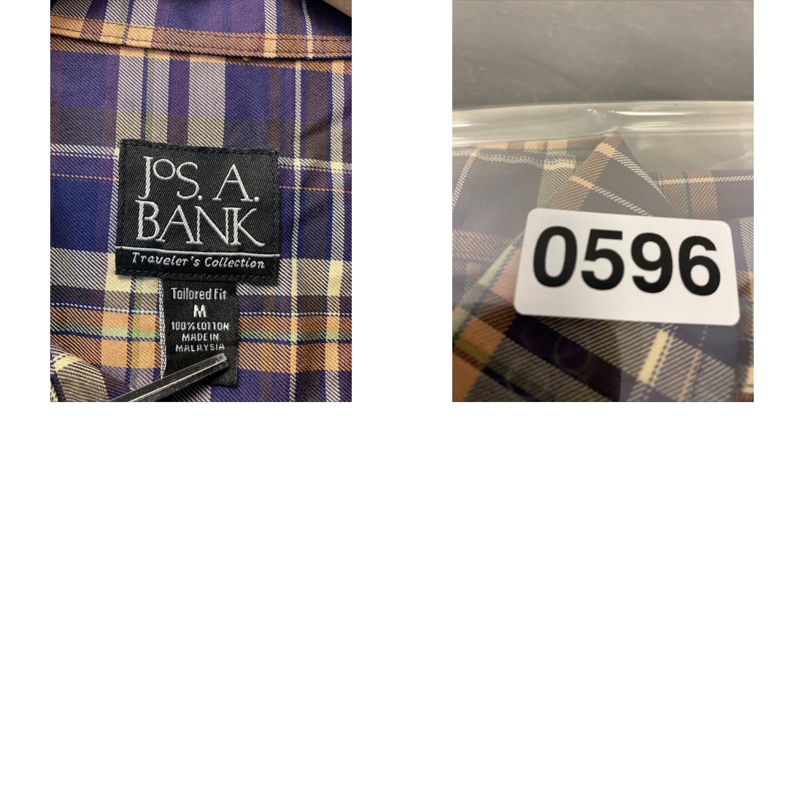 Jos. A. Bank Jos. A. Bank Button Shirt Men’s M Multicolor Plaid Cotton Traveler’s Collection /0596 Size US M / EU 48-50 / 2 - 9 Thumbnail