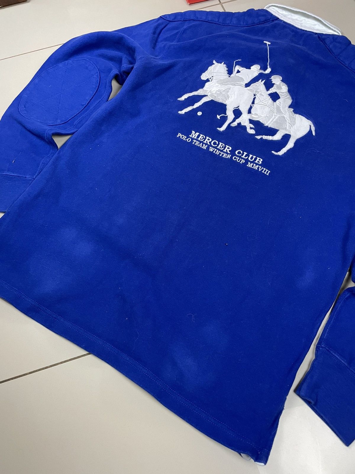 Polo Ralph Lauren × Vintage Vintage Polo Ralph Lauren Rugby Sweatshirt Big Logo Y2K 90s Size US S / EU 44-46 / 1 - 6 Thumbnail