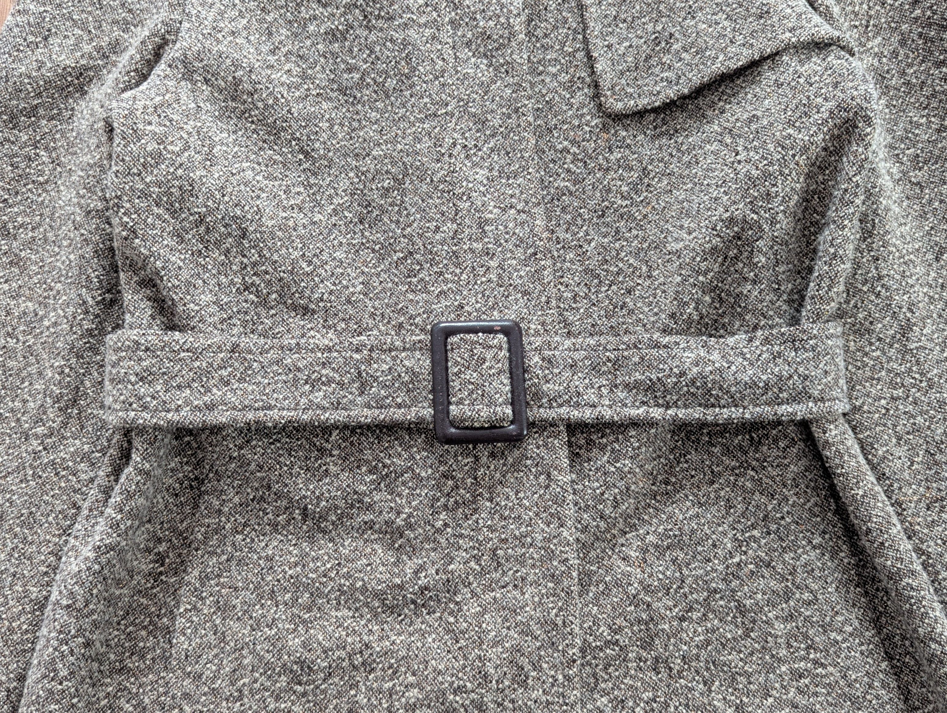 Akris AKRIS Wool Tweed Pattern Long Coat Gray Luxury Brand Size M / US 6-8 / IT 42-44 - 21 Thumbnail