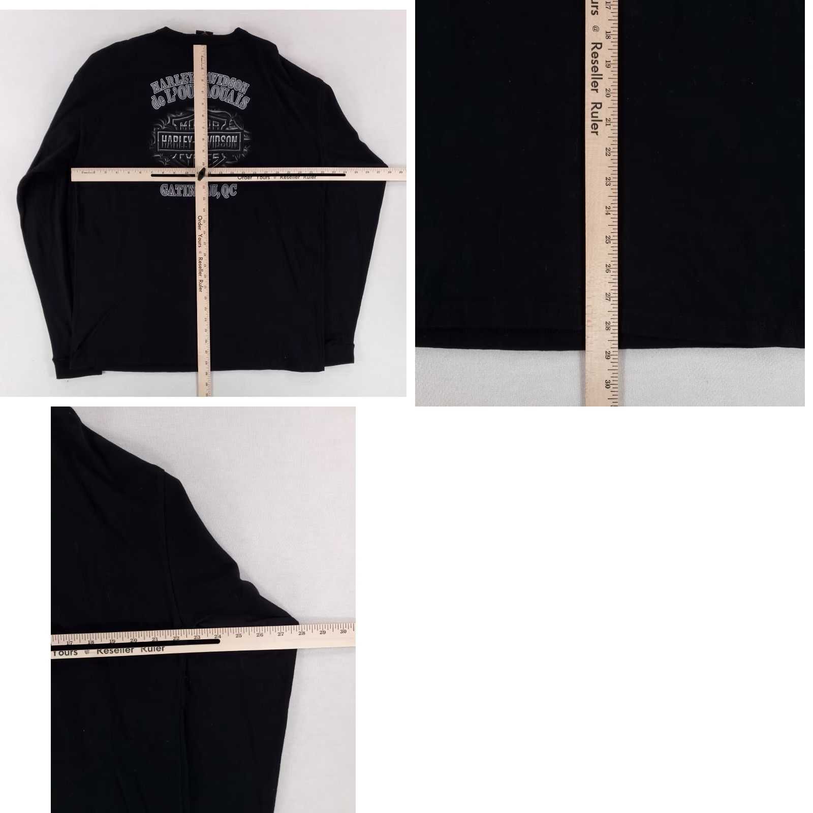 Harley Davidson VINTAGE Harley-Davidson VTG Henley Long Sleeve T Shirt Made USA Mens XL Black USA Mens XL Shirt Size US XL / EU 56 / 4 - 8 Thumbnail