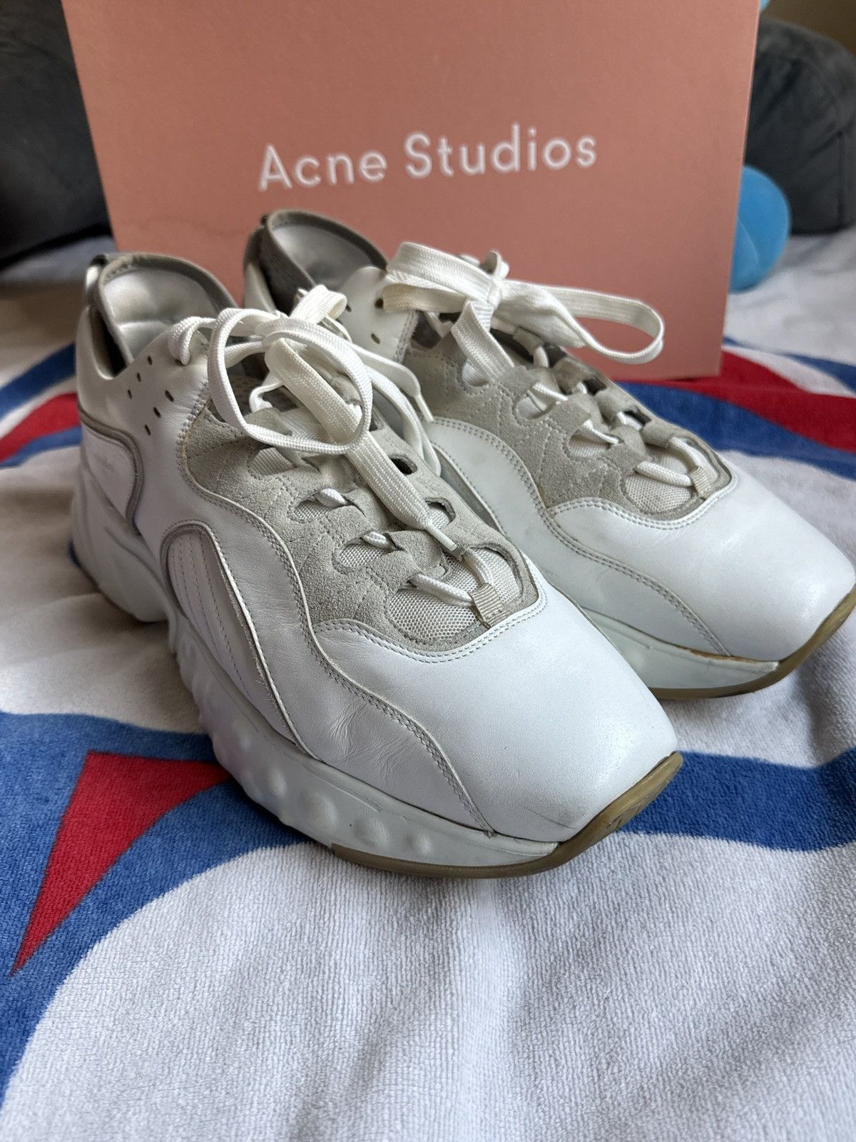 Acne Studios Acne Studios Rockaway Leather Sneakers Size US 12 / EU 45 - 1 Thumbnail