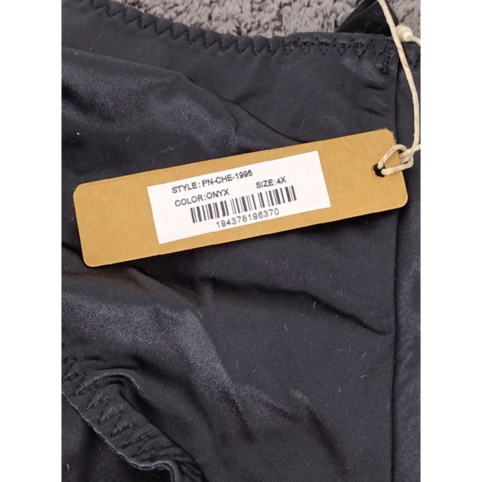 SKIMS Skims Panties Cheeky Onyx 4X Plus Size Women's Low Rise Solid Color Underwear—Machine Washable, Lightweight, Opaque, Sexy, 1 Pack Size 40" / US 18 - 5 Thumbnail