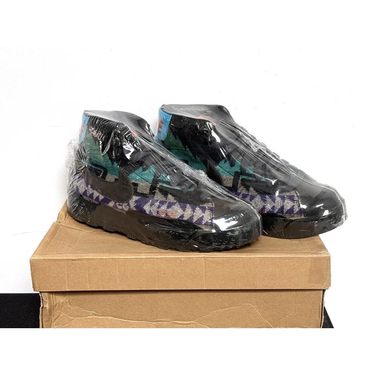 Nike Air Blazer ACG Mid LE Pendleton Black Blue 331809-001