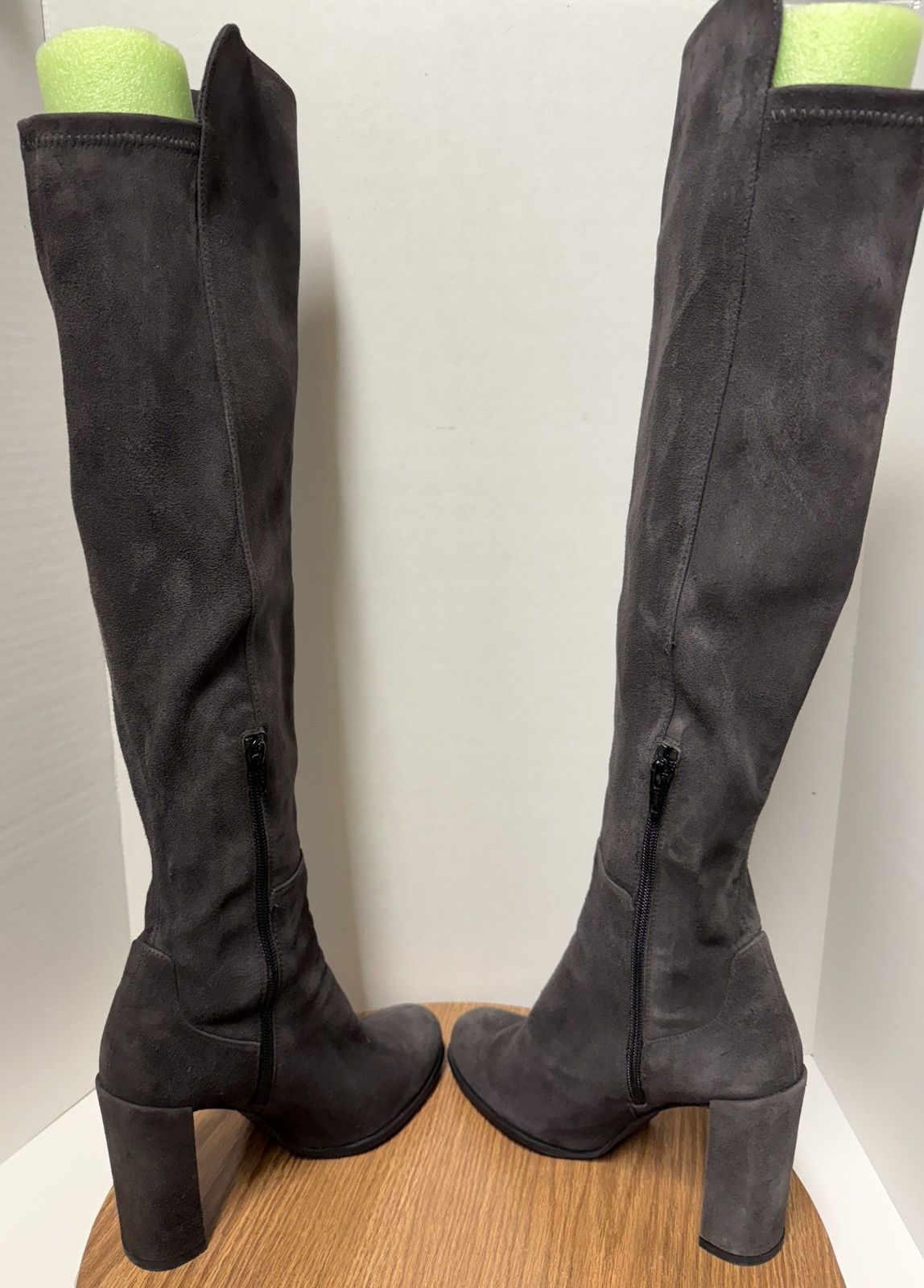 Stuart Weitzman Stuart Weitzman AllJill Anthracite Suede Over the Knee Boot Size US 8 / IT 38 - 7 Thumbnail
