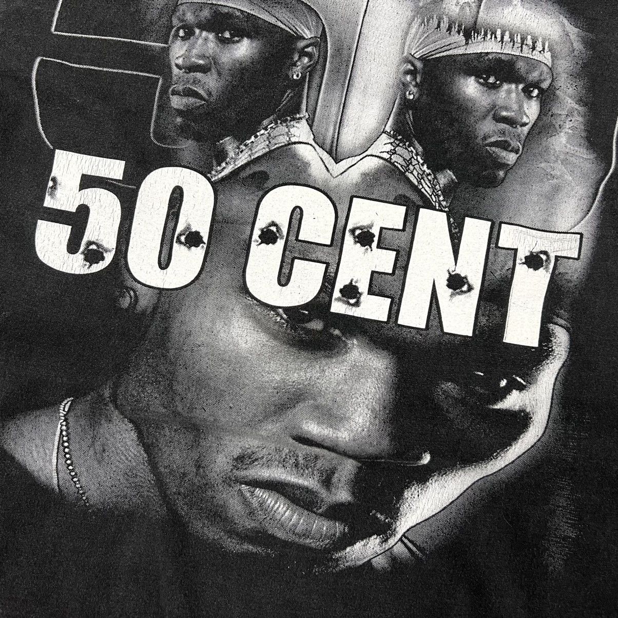 50 Cent × Rap Tees × Vintage Vintage 50 Cent Reverse logo Rap Hip Hop T Shirt Size S/M Size US M / EU 48-50 / 2 - 7 Thumbnail