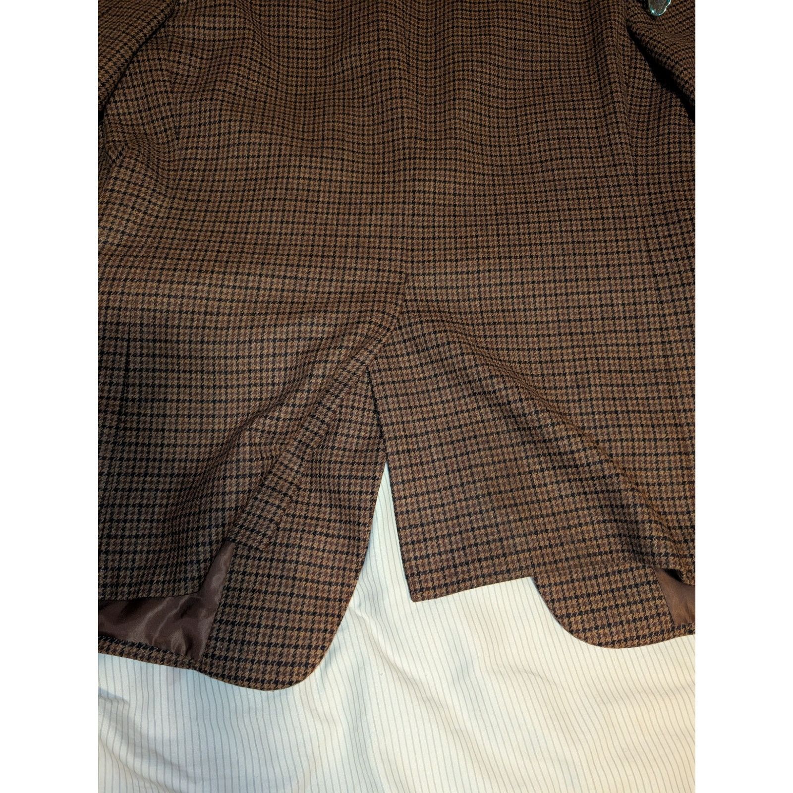 Tasso Elba Tasso Elba Italian Wool Cashmere Houndstooth Blazer 40 R tag Size 42R - 7 Thumbnail