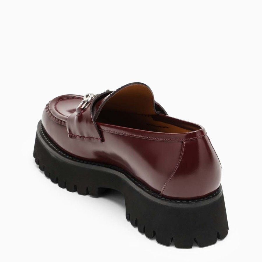 Gucci o1d2blof0824 Bourdeaux Moccasin With Horsebit in Burgundy Size US 11 / IT 41 - 4 Thumbnail