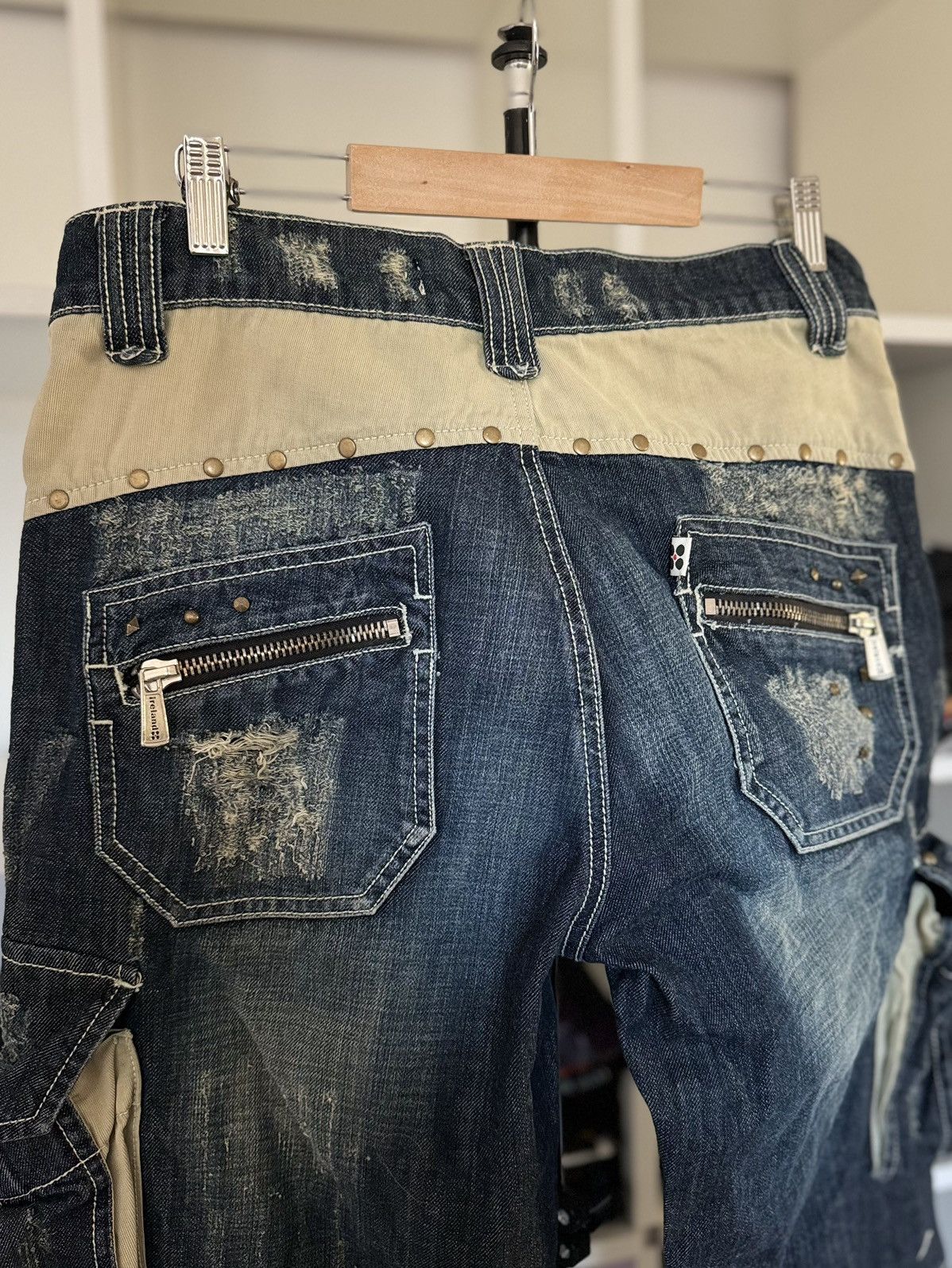 Other Ireland Multipocket Multizip Avant Garde Jeans Pants Size US 34 / EU 50 - 8 Thumbnail