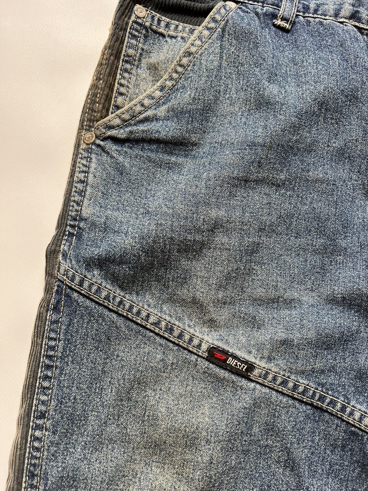 Diesel Vintage Diesel Breeches Corduroy Blue Brown Shorts Pants Size US 32 / EU 48 - 4 Thumbnail