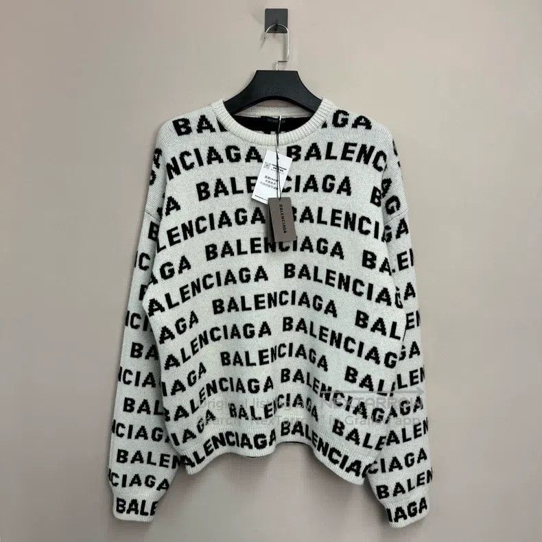 Balenciaga Balenciaga Letter printed sweater/S Size US S / EU 44-46 / 1 - 1 Thumbnail