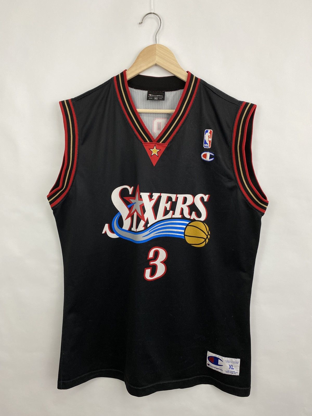 Champion Vintage Champion Philadelphia Sixers Allen Iverson #3 Jersey Size US XL / EU 56 / 4 - 3 Thumbnail