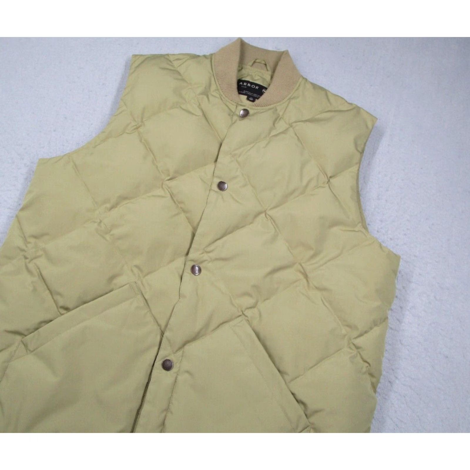 Vintage Arbor Collective Vest Mens Extra Large Green Down Quilted Full Zip Puffer Size US XL / EU 56 / 4 - 2 Thumbnail