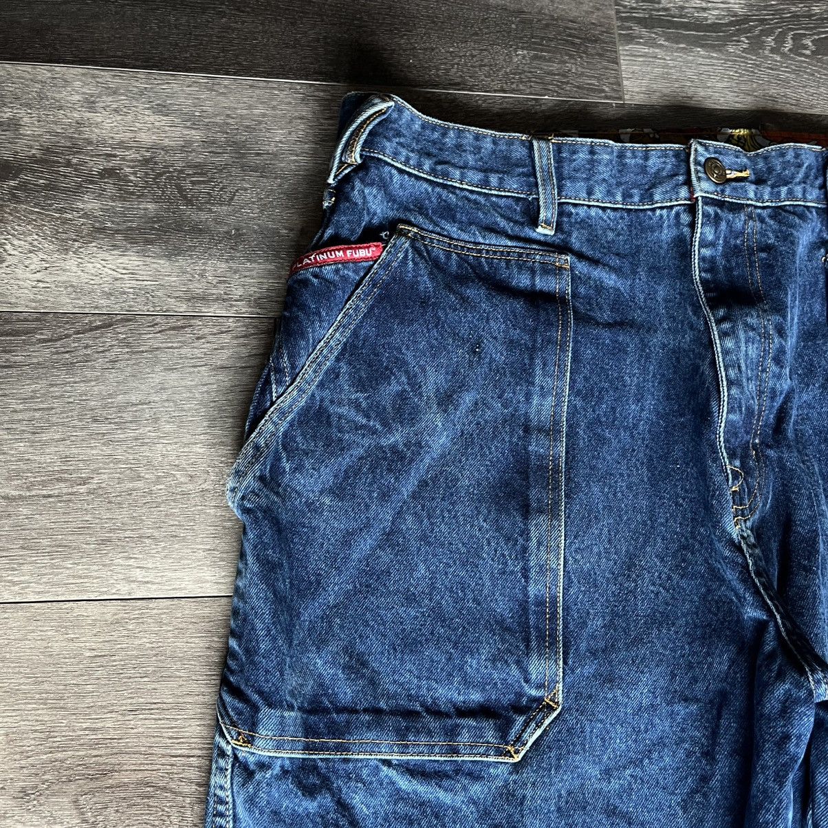 Fubu Vintage 90s Platinum Fubu Fat Albert Skate Baggy Denim Jeans Size US 40 / EU 56 - 6 Thumbnail
