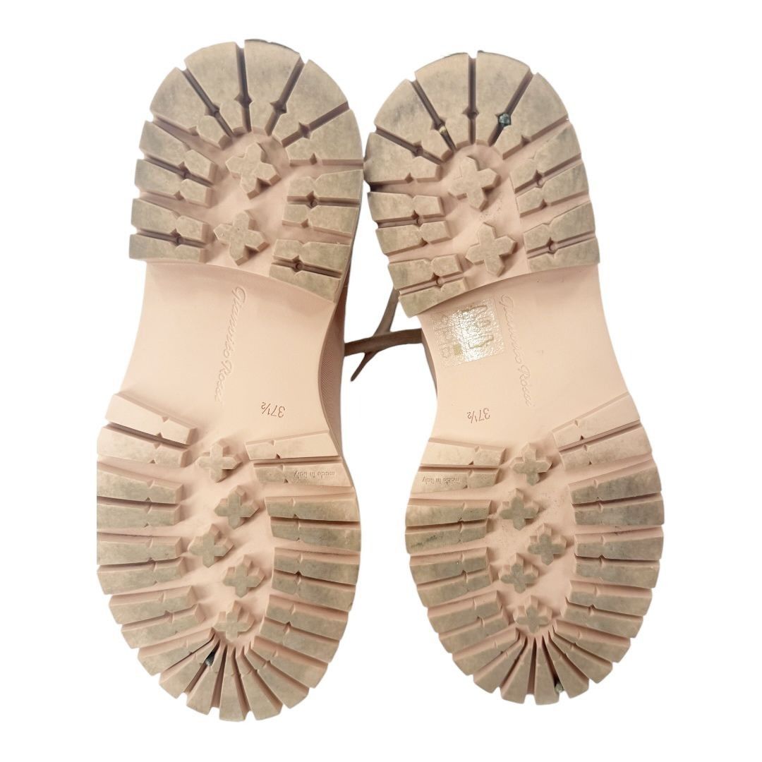 Gianvito Rossi Gianvito Rossi Pink Canvas Lace Up Combat Boots Size US 6.5 / IT 36.5 - 7 Thumbnail