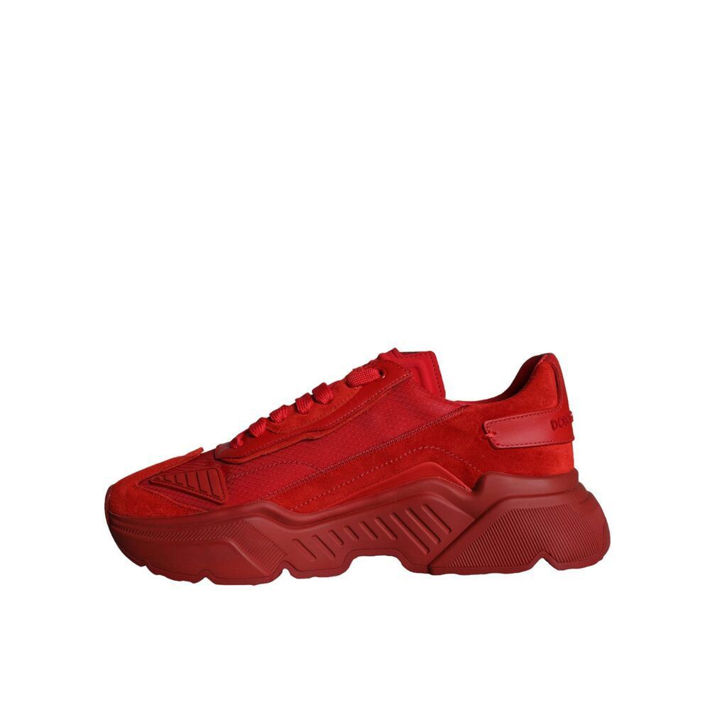 Dolce & Gabbana Dolce & Gabbana Red Leather Daymaster Low Top Sneakers Shoes Size US 7 / EU 40 - 5 Thumbnail