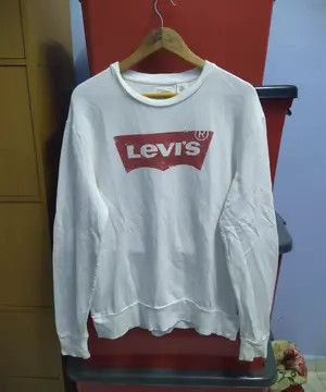 Levi's Levi's Classic Batwing Logo Sweatshirt White Size US L / EU 52-54 / 3 - 2 Thumbnail
