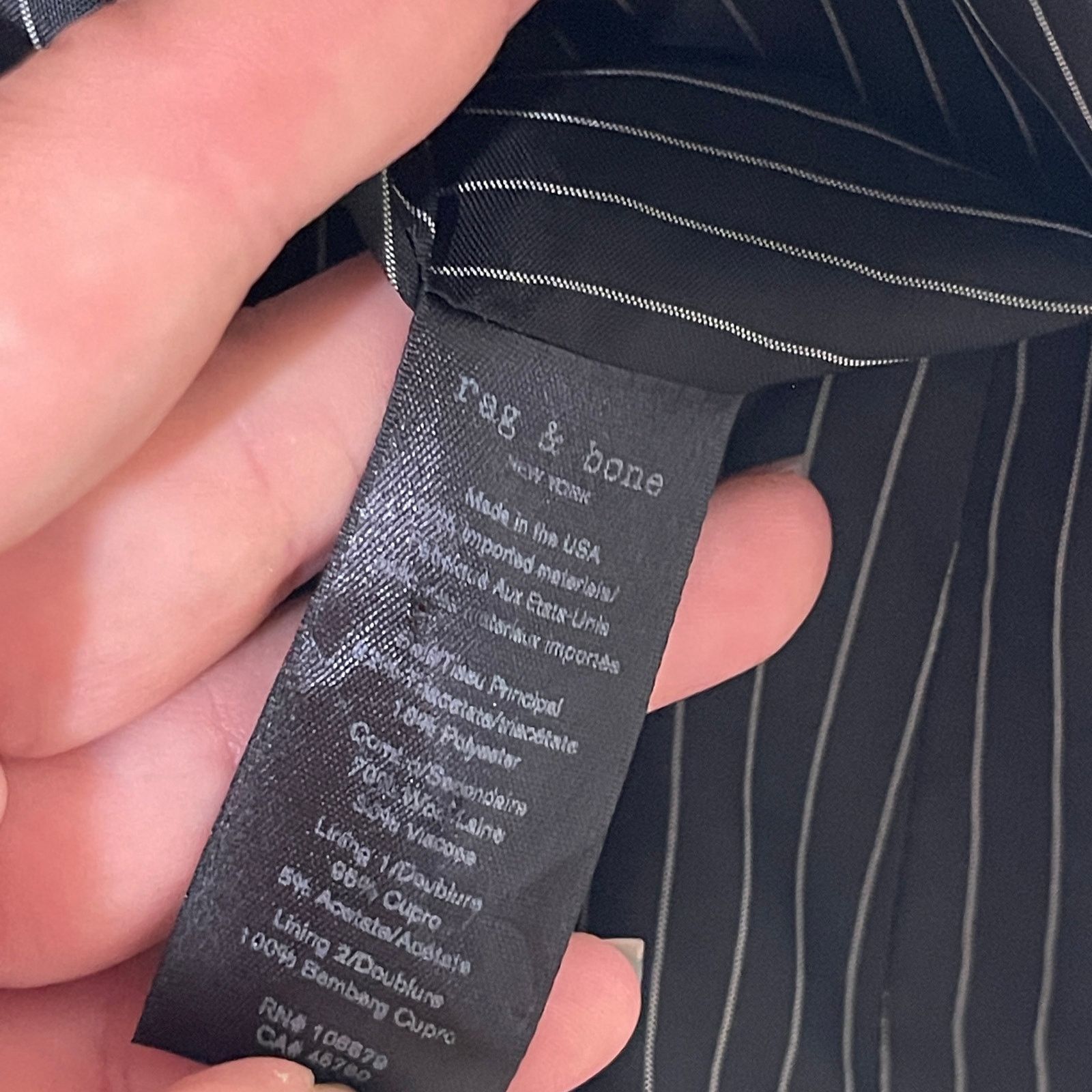 Rag & Bone Rag & Bone black 1 button closure blazer sz 6 Size M / US 6-8 / IT 42-44 - 7 Thumbnail