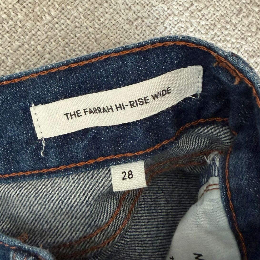 Other Denim Forum Farrah High Rise Wide Leg Jeans Sz 28 Size 28" / US 6 / IT 42 - 3 Thumbnail