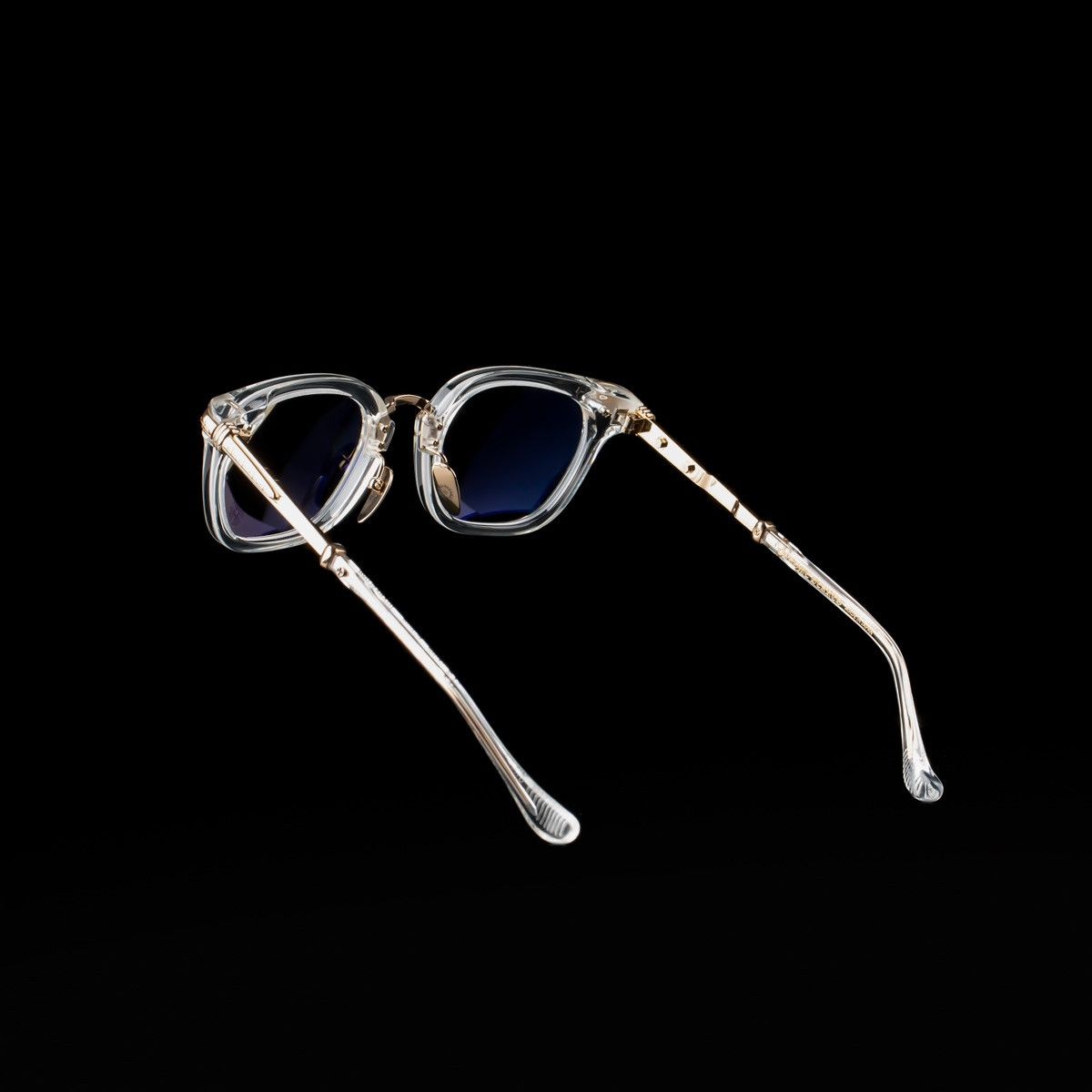 Chrome Hearts CHROME HEARTS TITANASLUVR CRYSTAL/GOLD PLATED GLASSES Size ONE SIZE - 5 Thumbnail