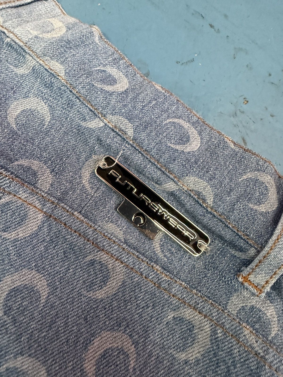Marine Serre MARINE SERRE LIGHT DENIM JEANS Size US 32 / EU 48 - 7 Thumbnail