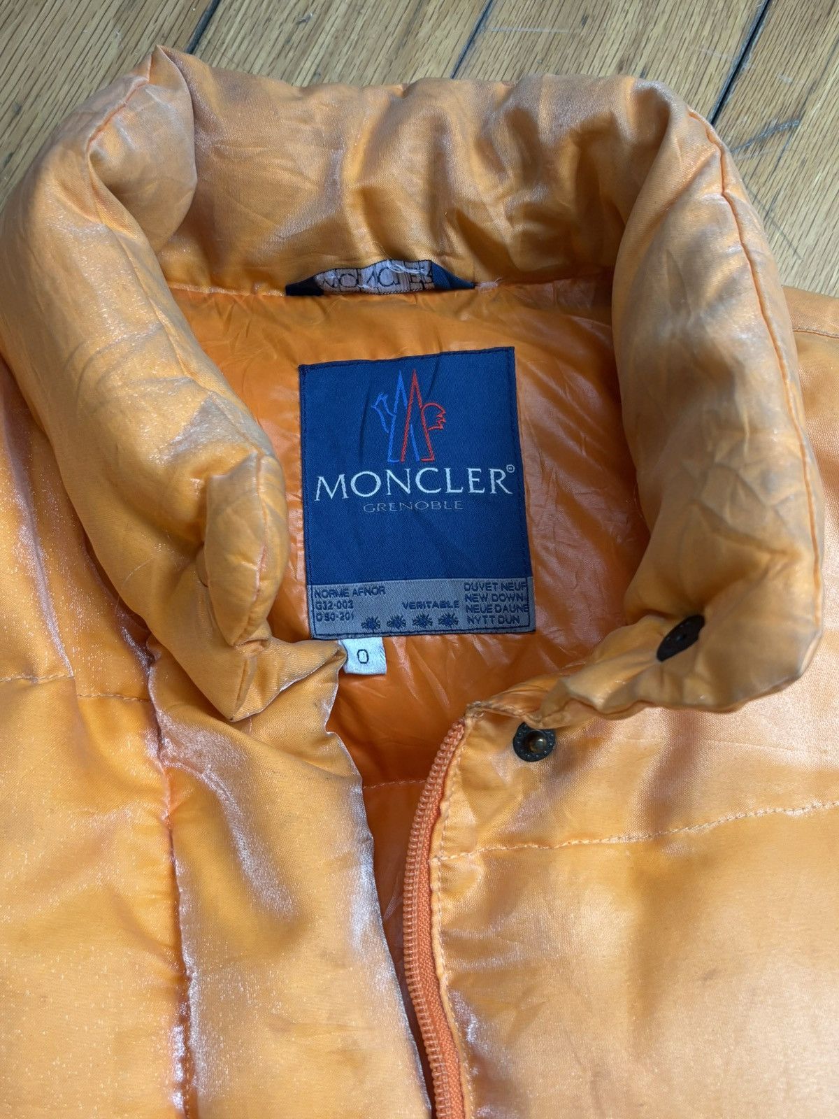 Moncler Moncler Orange Puffer Jacket Size US S / EU 44-46 / 1 - 5 Thumbnail