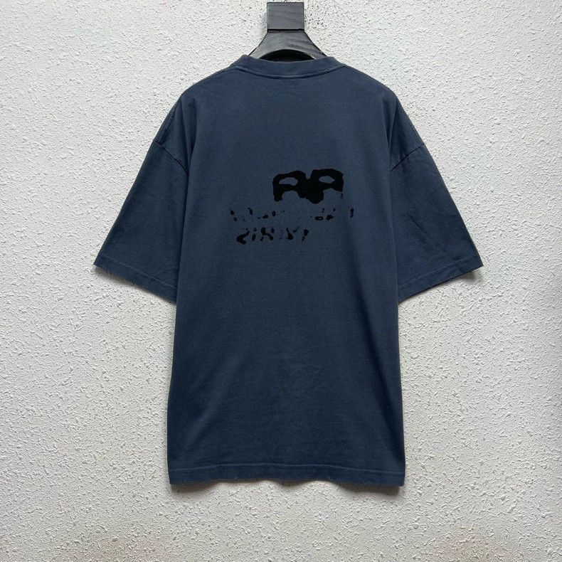 Balenciaga Balenciaga Back bleed double B print splashed water-washed Size US S / EU 44-46 / 1 - 2 Thumbnail