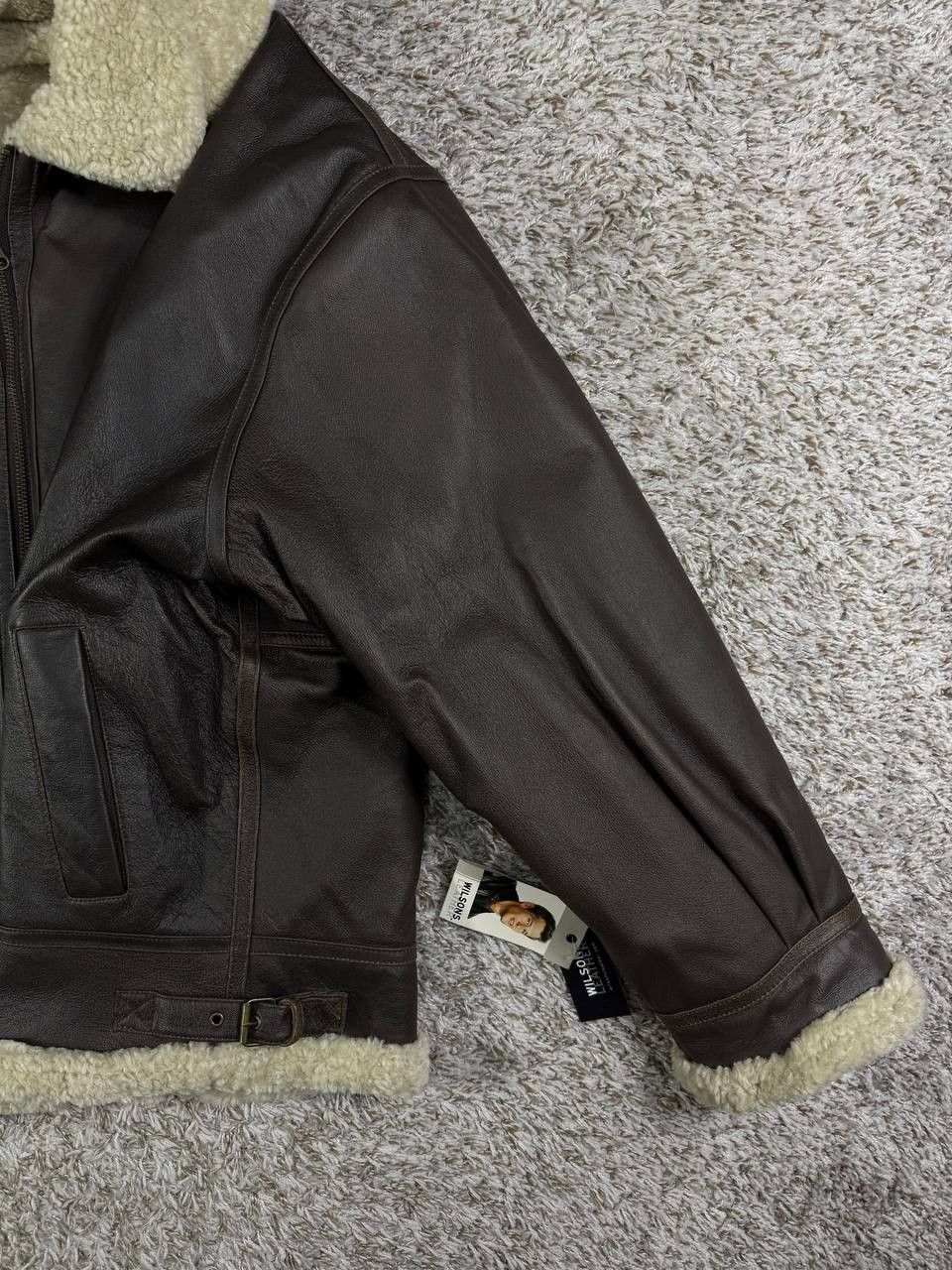 Wilsons Leather Vintage Wilsons Leather Genuine Leather Sherpa Lined Jacket Size US XXL / EU 58 / 5 - 6 Thumbnail