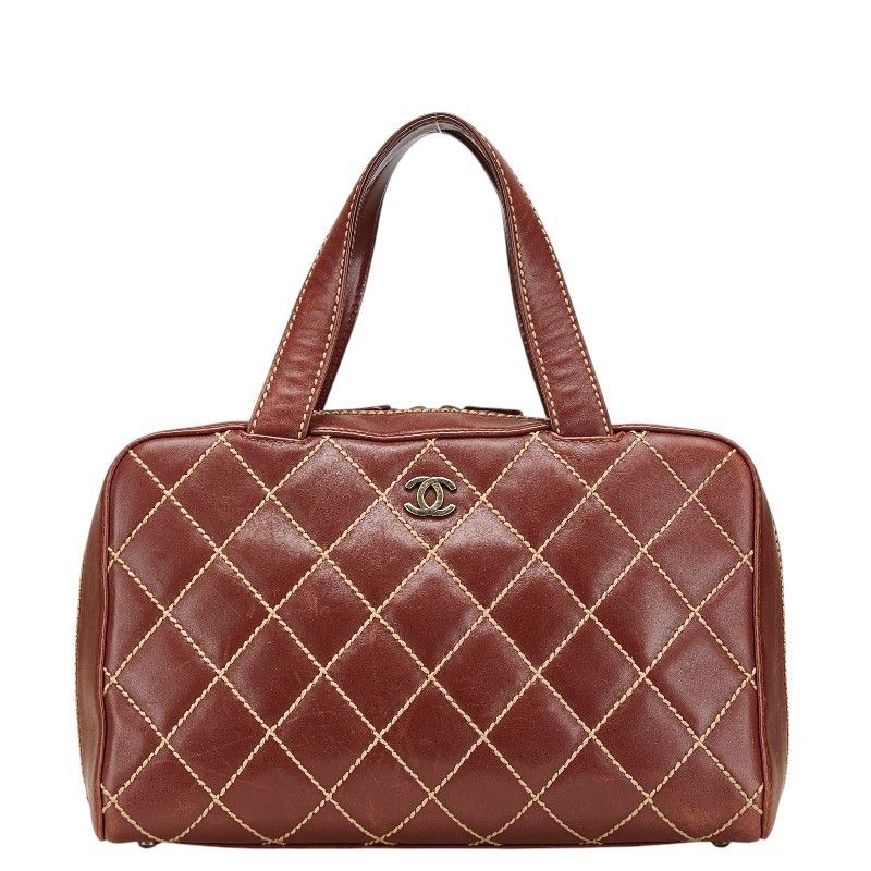 Chanel Chanel Chanel Wild Stitch Calf Leather Handbag Leather Handbag A18121 Size ONE SIZE - 1 Thumbnail