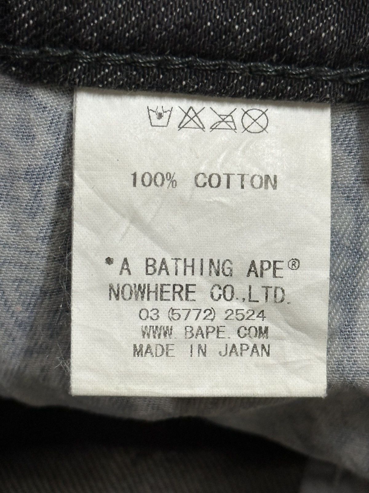 Bape Japan Bathing Ape Bape Star Faded Wash Style Jeans Size US 30 / EU 46 - 10 Thumbnail