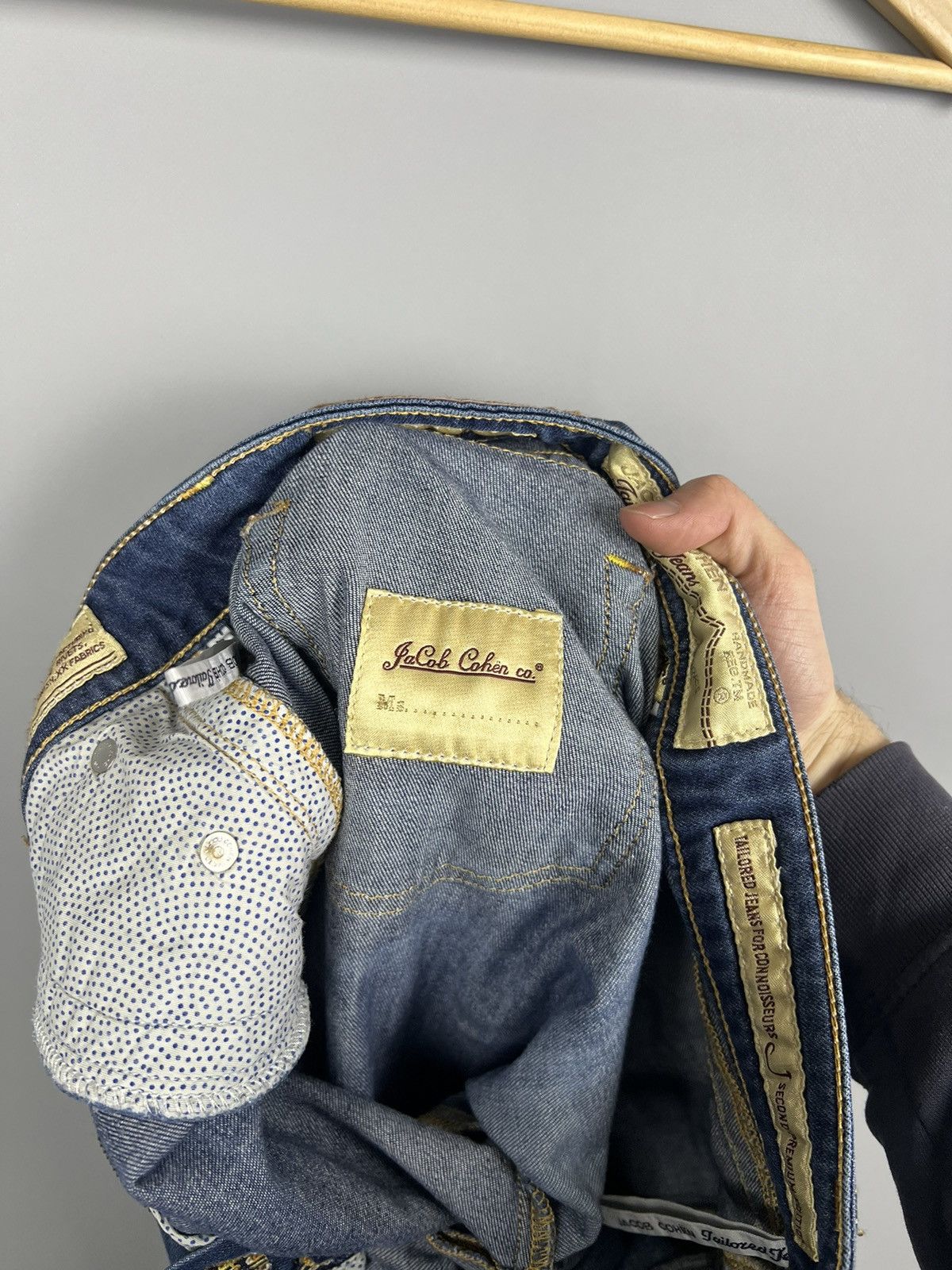 Jacob Cohen Jacob Cohen Jeans ”Girls Save The World” Blue Made in Italy Size 31" - 14 Thumbnail