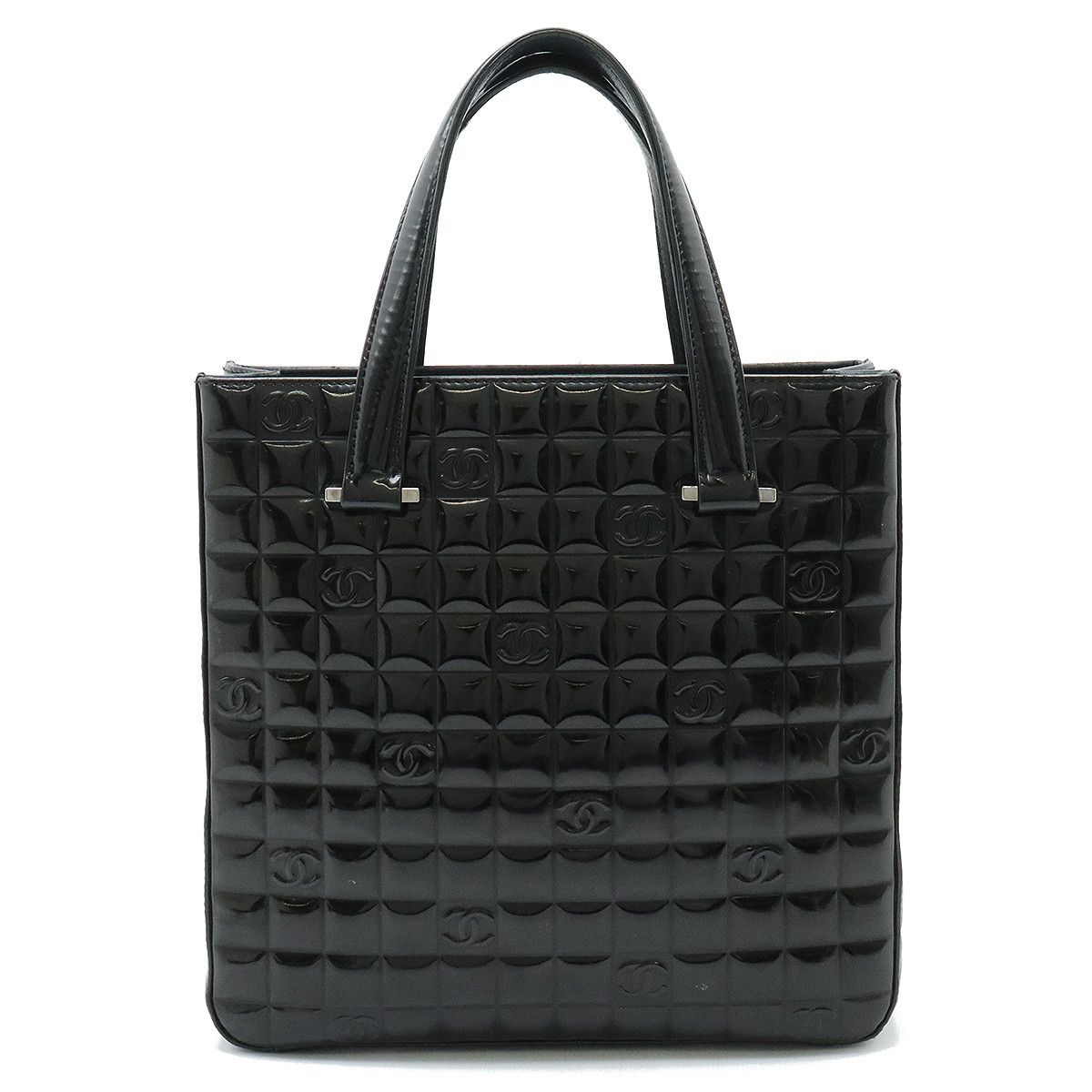 Chanel Chanel Chanel Patent Leather Chocobar Tote Bag A20131 Leather Handbag A20131 in Good Condition Size ONE SIZE - 1 Thumbnail