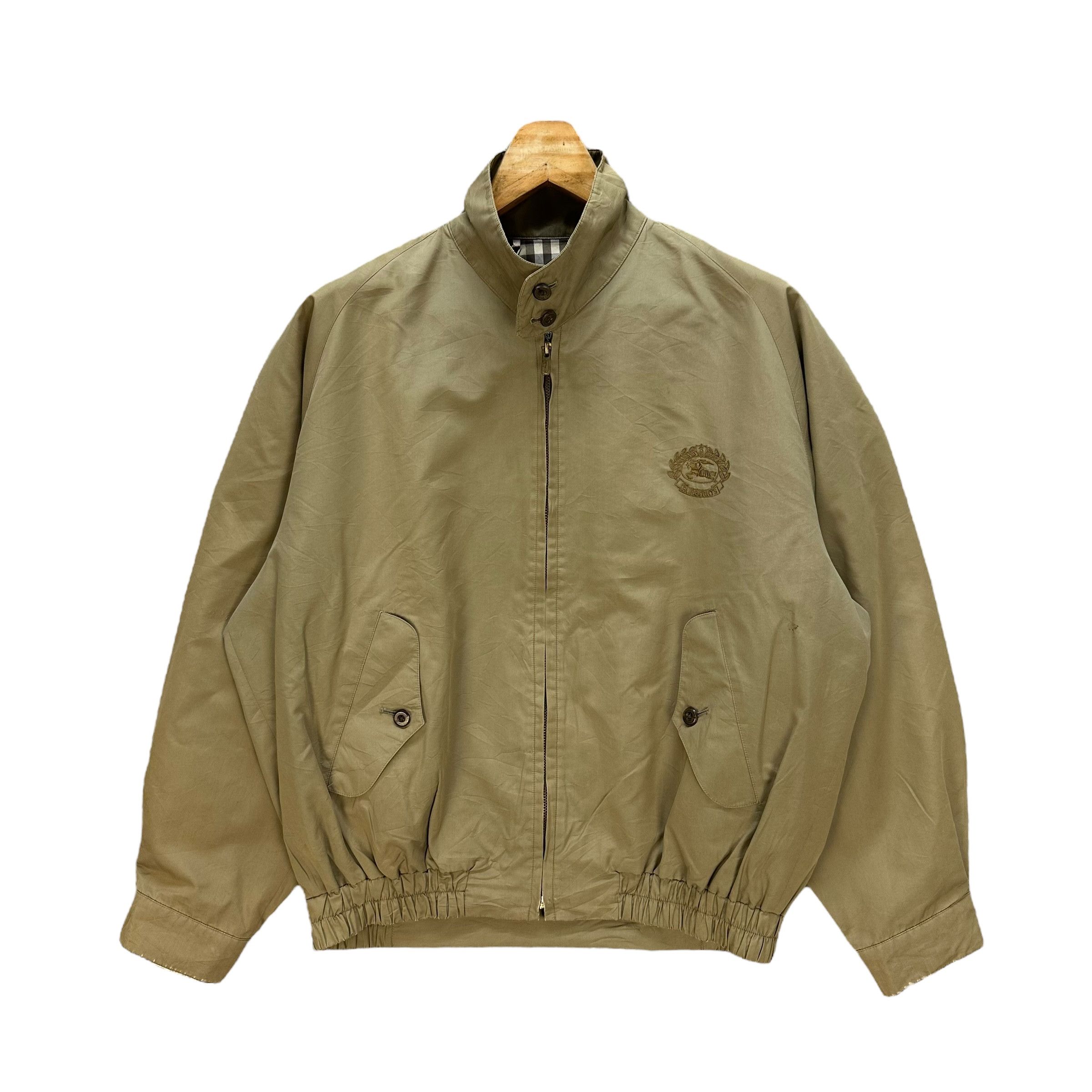 Burberry Vintage BURBERRYS Nova Check Lined Bomber Jacket #A52-1219 Size US L / EU 52-54 / 3 - 2 Thumbnail