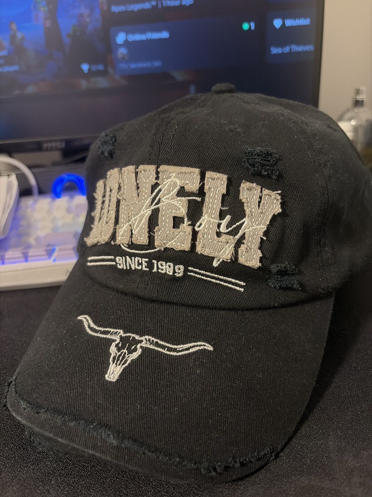 G59 Records Demo Demon Cap Lonely Boy Black Distressed Size ONE SIZE - 5 Thumbnail