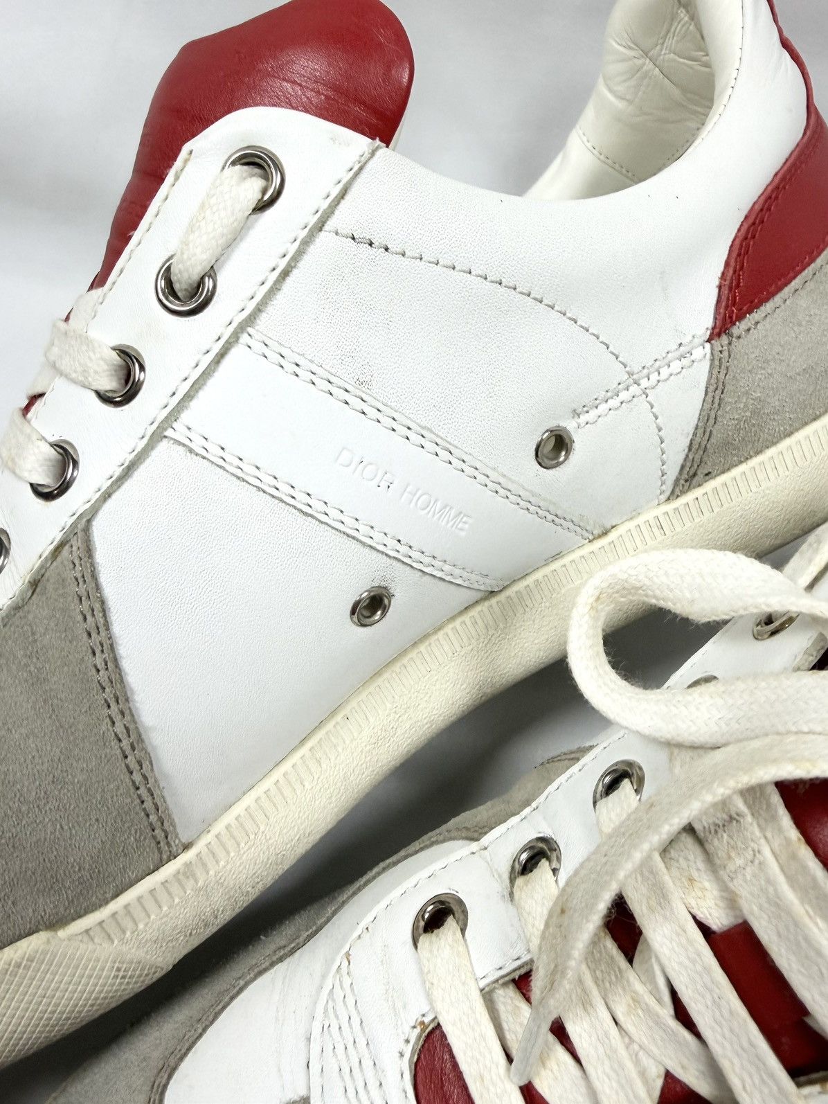 Dior SS13 Dior Homme Kris Van Assche ‘B01’ Red/White GAT Sneakers Size US 8 / EU 41 - 8 Thumbnail