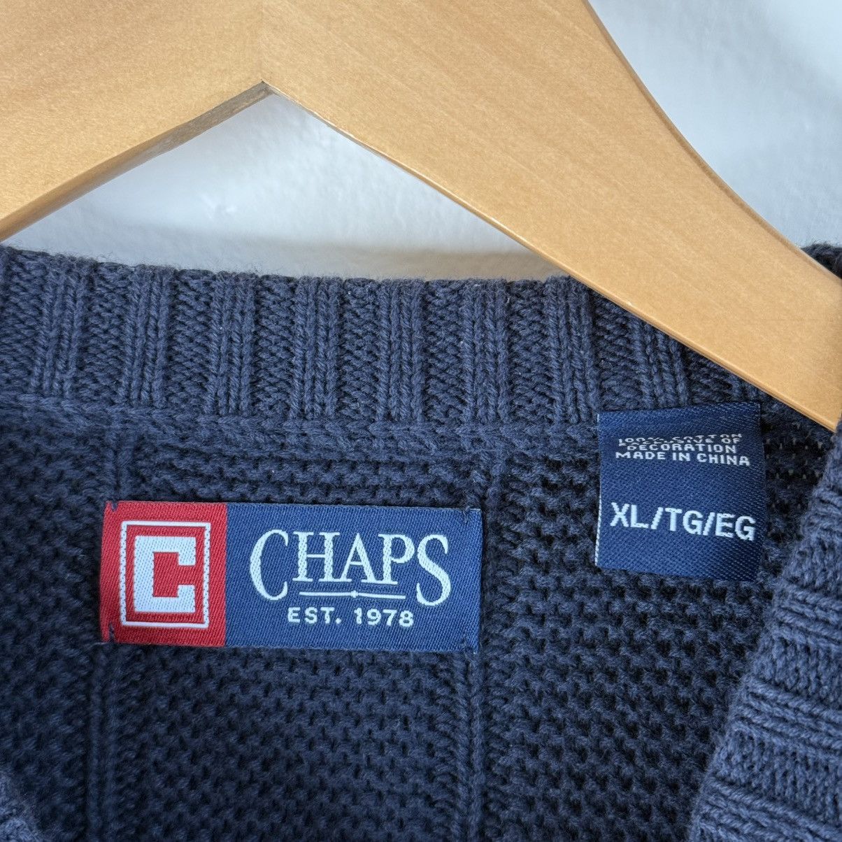 Chaps × Vintage Vintage Y2K Chaps Est. 1978 Knit Sweater Size XL Size US XL / EU 56 / 4 - 3 Thumbnail
