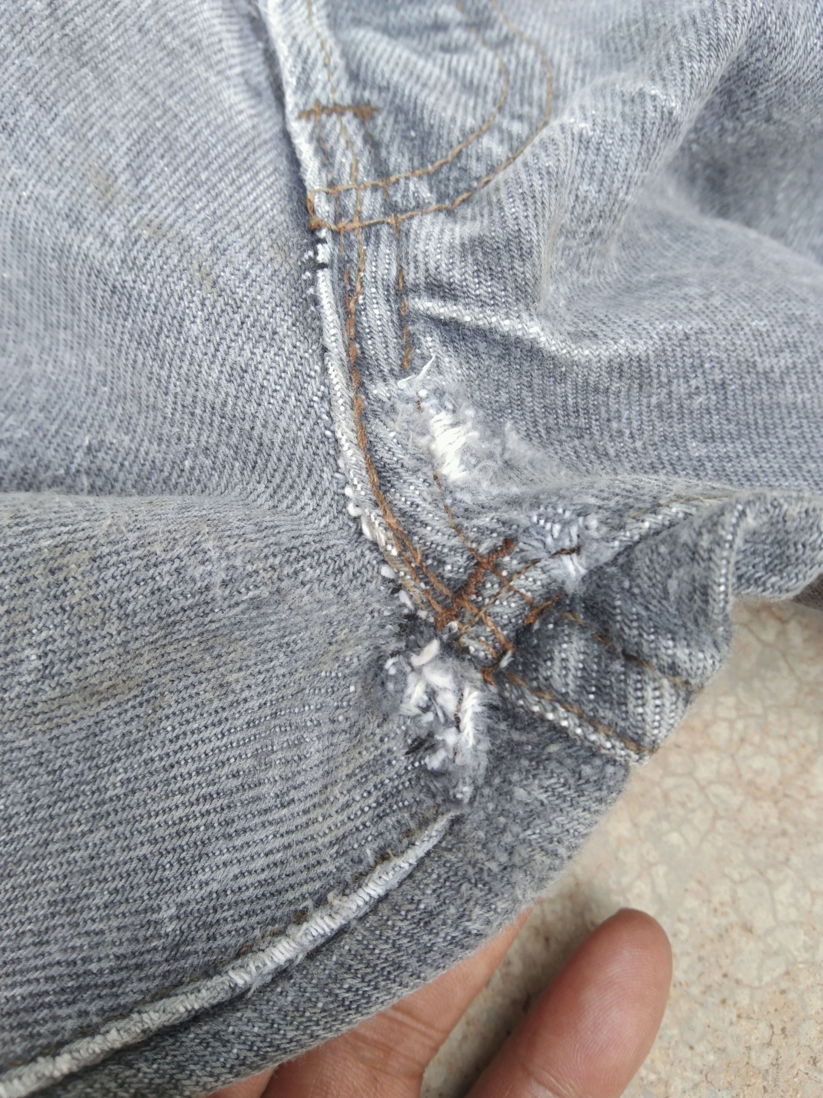 Levi's × Vintage 80s Vintage Levis 501 Made In USA Distressed Jeans 33x34 Size US 33 - 7 Thumbnail