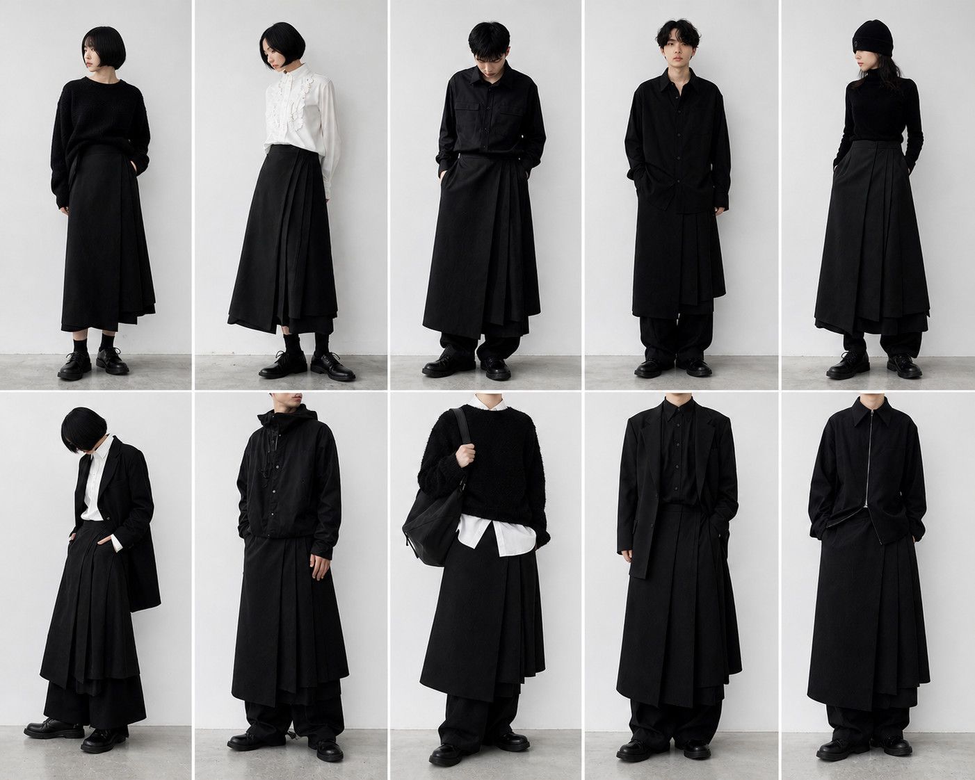 Comme des Garcons COMME des GARCONS - Pleated Bonded Wrap Skirts Apron Size 42" / US 20 - 8 Thumbnail