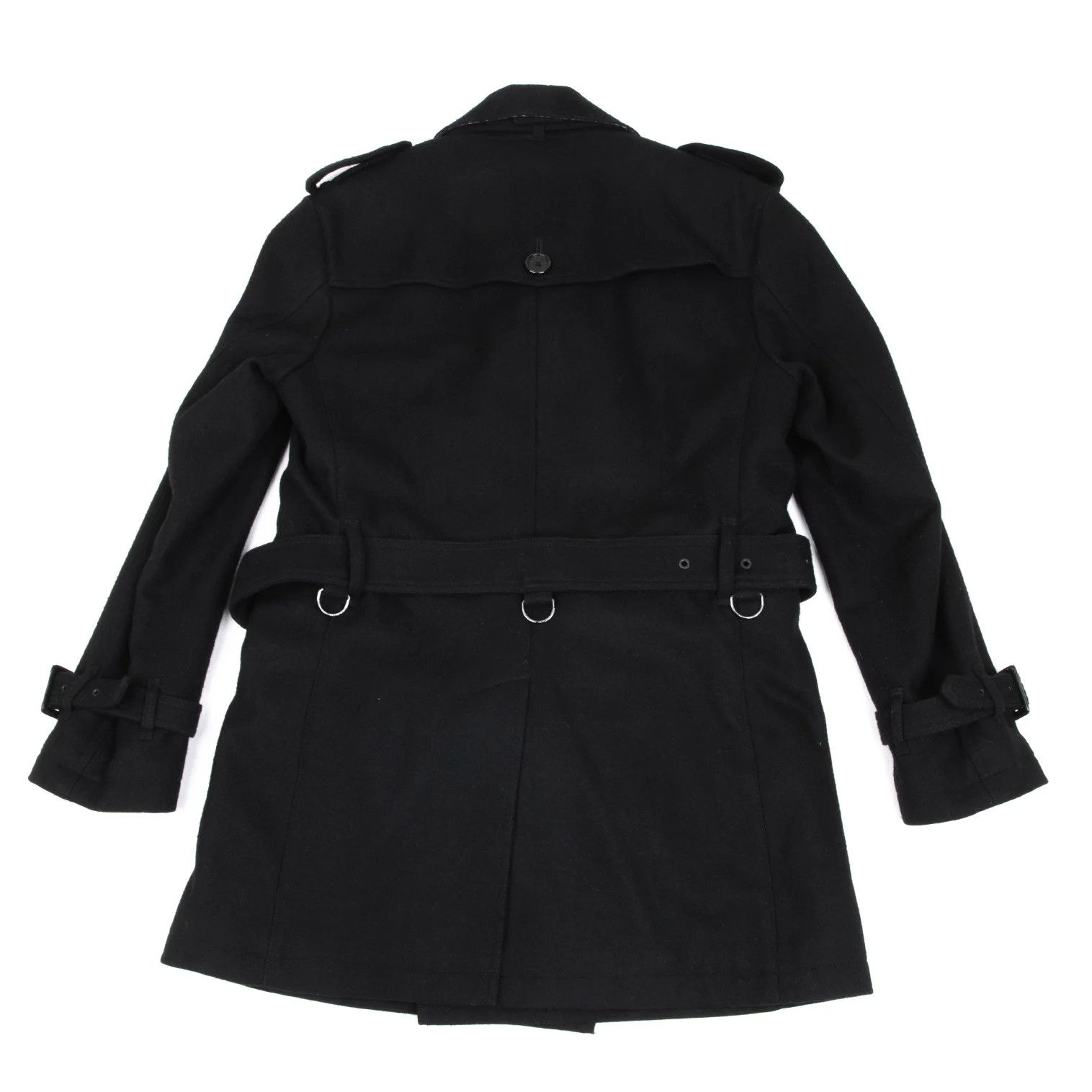 Burberry Wool Melton Half Coat with Removable Liner in Black, Size M Size US M / EU 48-50 / 2 - 14 Thumbnail