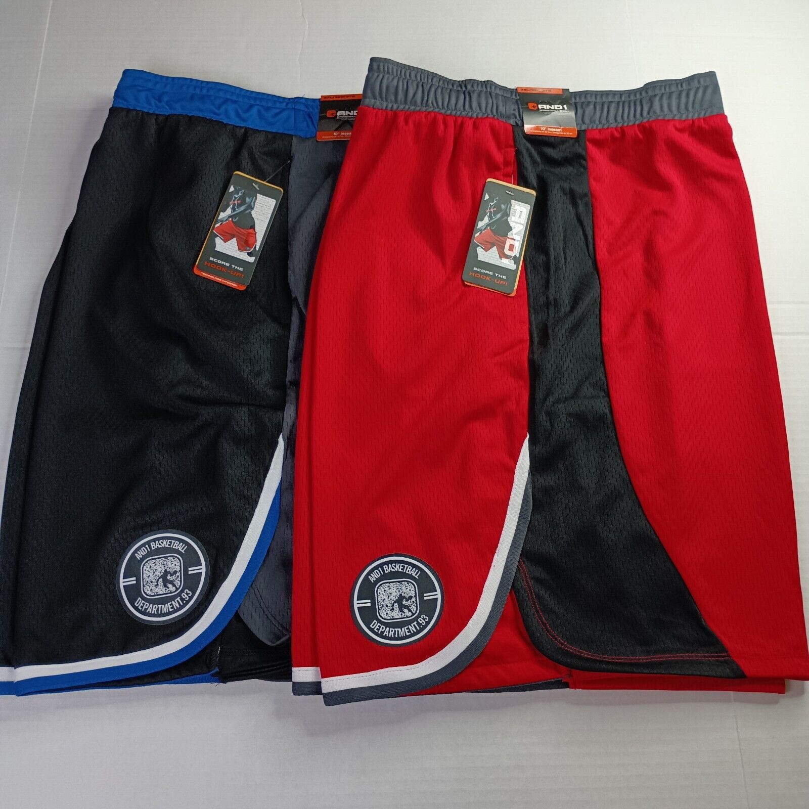 & Other Stories 2 AND1 Basketball Shorts Men's 3XL Red Black Blue 10" Inseam Size US 44 / EU 60 - 1 Thumbnail