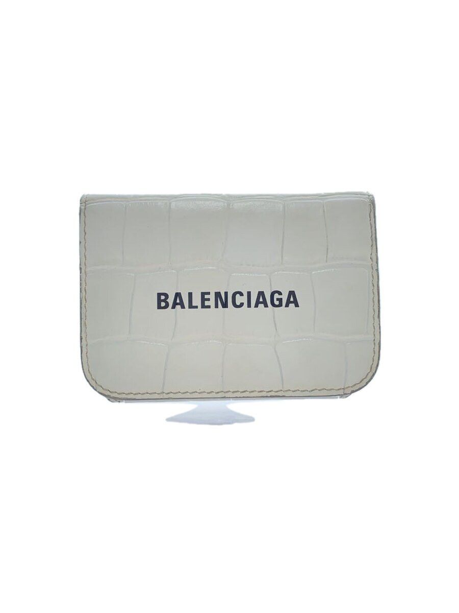Balenciaga Balenciaga Leather Bi-Fold Wallet White Size ONE SIZE - 1 Thumbnail