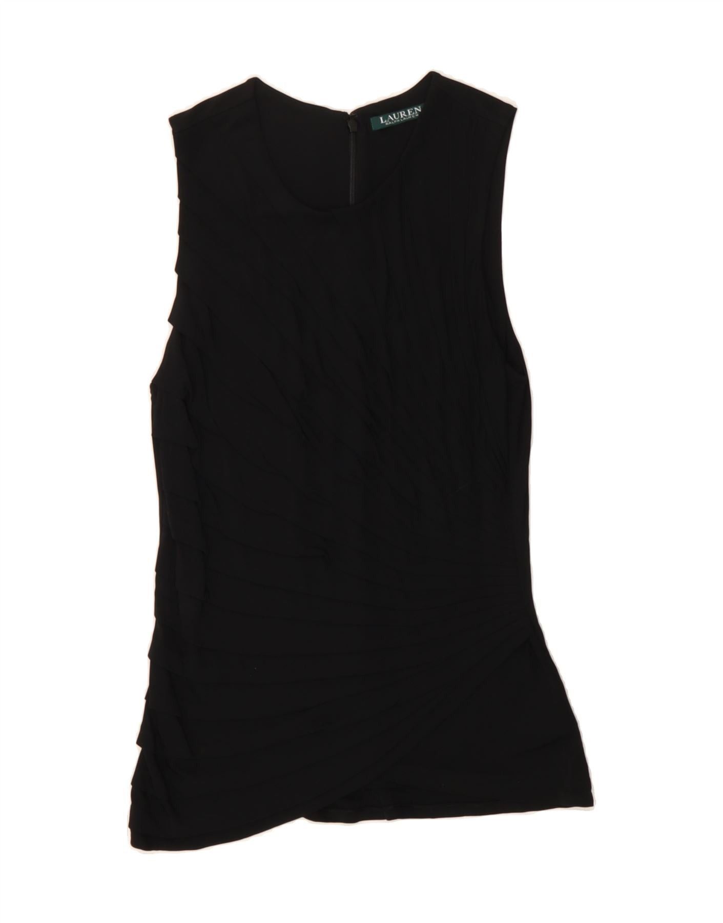 Ralph Lauren Womens Sleeveless Tunic Top UK 12 Medium Black Viscose Size M / US 6-8 / IT 42-44 - 1 Thumbnail