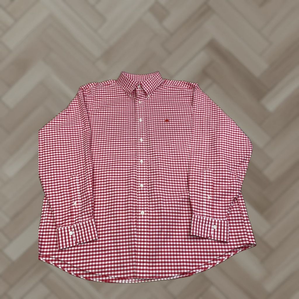 Brooks Brothers Brooks Brothers Dress Shirt Men XL Traditional Fit Red Check Casual Work Shirt Size US XL / EU 56 / 4 - 1 Thumbnail