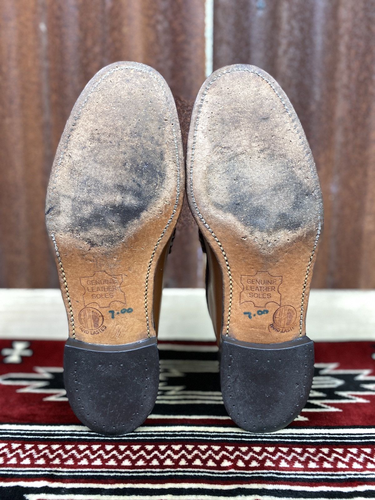 Vintage Wright Arch Presever Shoes Brown Leather Penny Loafers Size US 11 / EU 44 - 3 Thumbnail