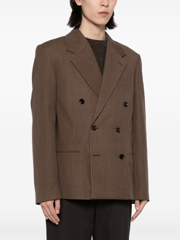 Lemaire BNWT AW23 LEMAIRE DOUBLE-BREASTED TWILL JACKET 50 Size US M / EU 48-50 / 2 - 1 Thumbnail