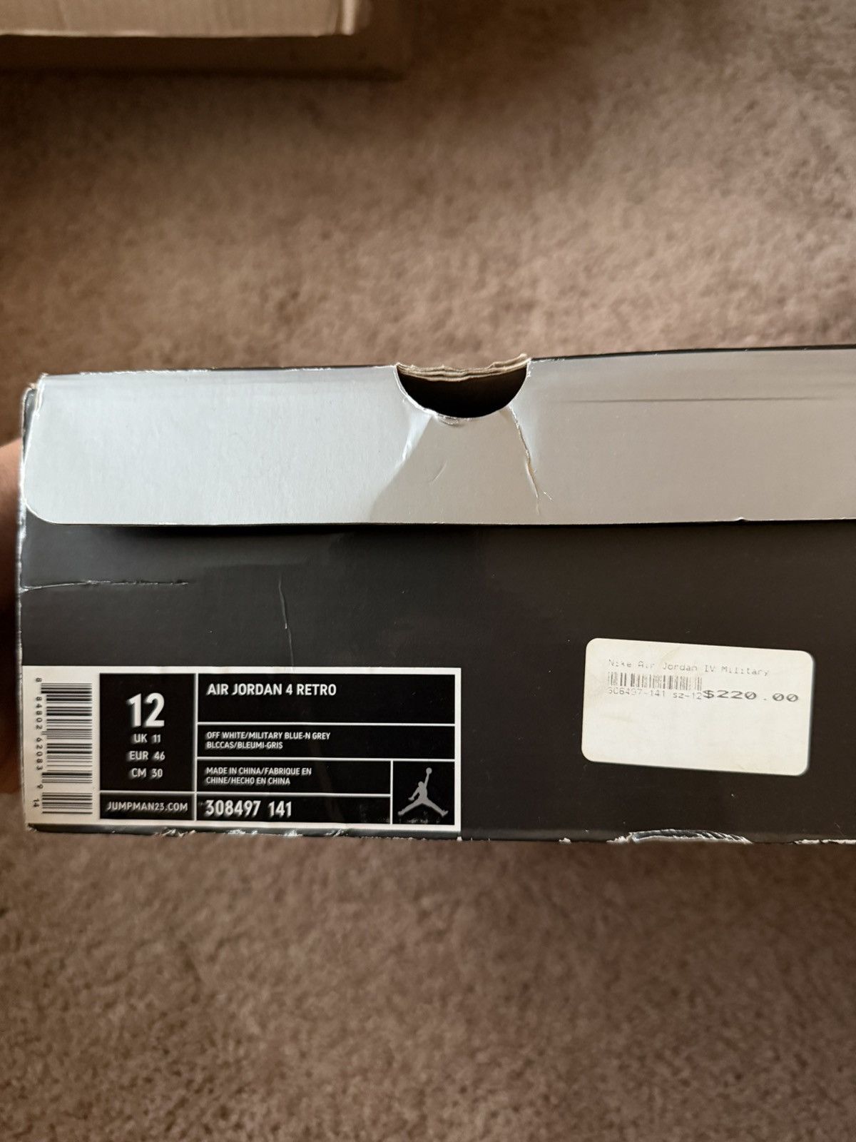 Jordan Brand 2006 Military Blue Jordan 4’s Size US 12 / EU 45 - 13 Thumbnail