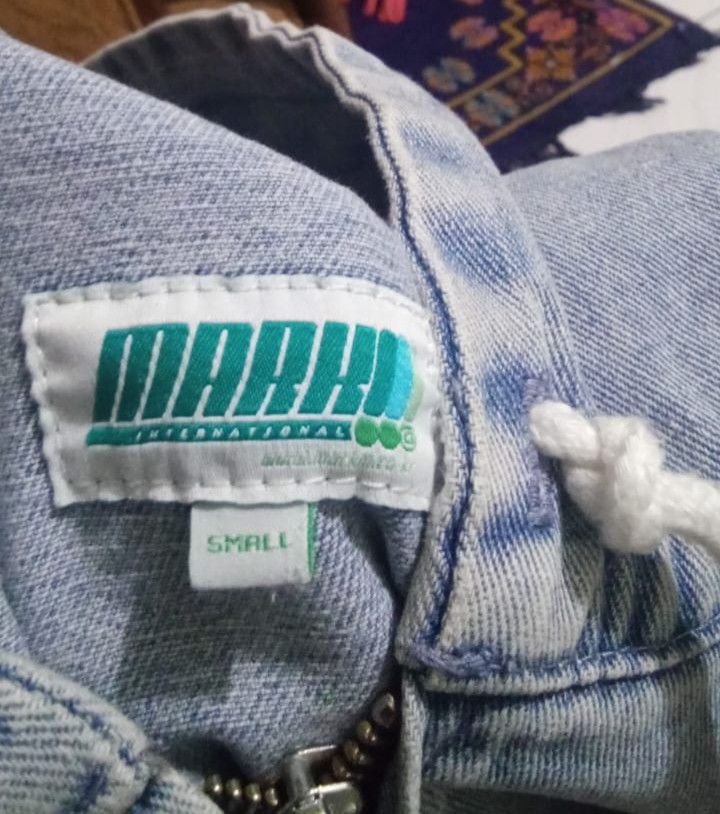 Other MARK-M Wave Logo Denim Zipper Hoodie Size US L / EU 52-54 / 3 - 11 Thumbnail