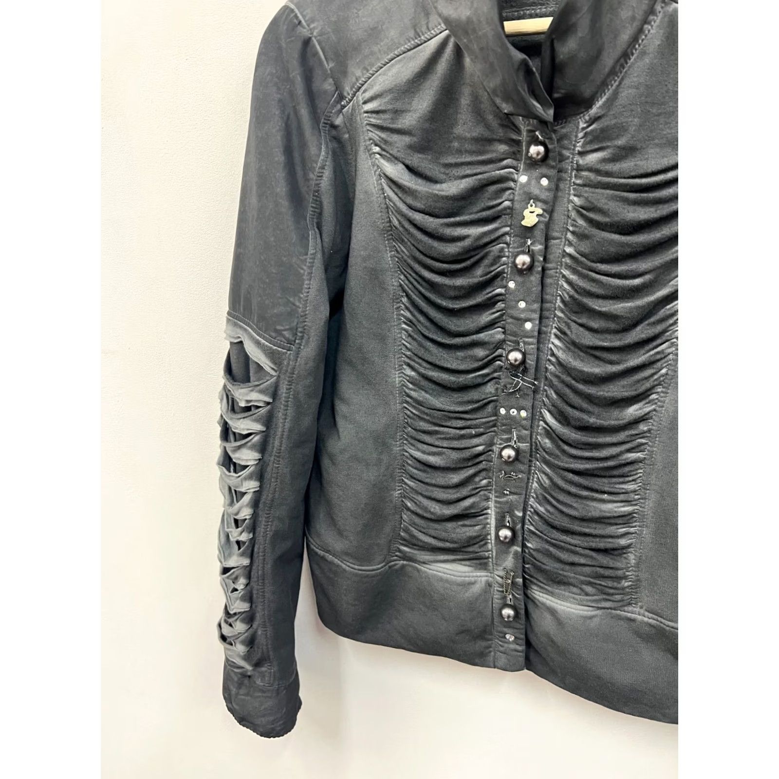 Vintage Elisa Cavaletti Blazer Women M Gray Blazer Button Shirt Style 90s Modern Vintage No N/A Size M / US 6-8 / IT 42-44 - 6 Thumbnail