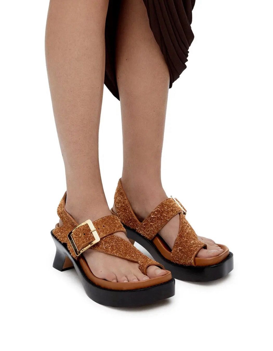 Loewe Loewe Ease heel suede sandal size 39 Size US 9 / IT 39 - 2 Thumbnail