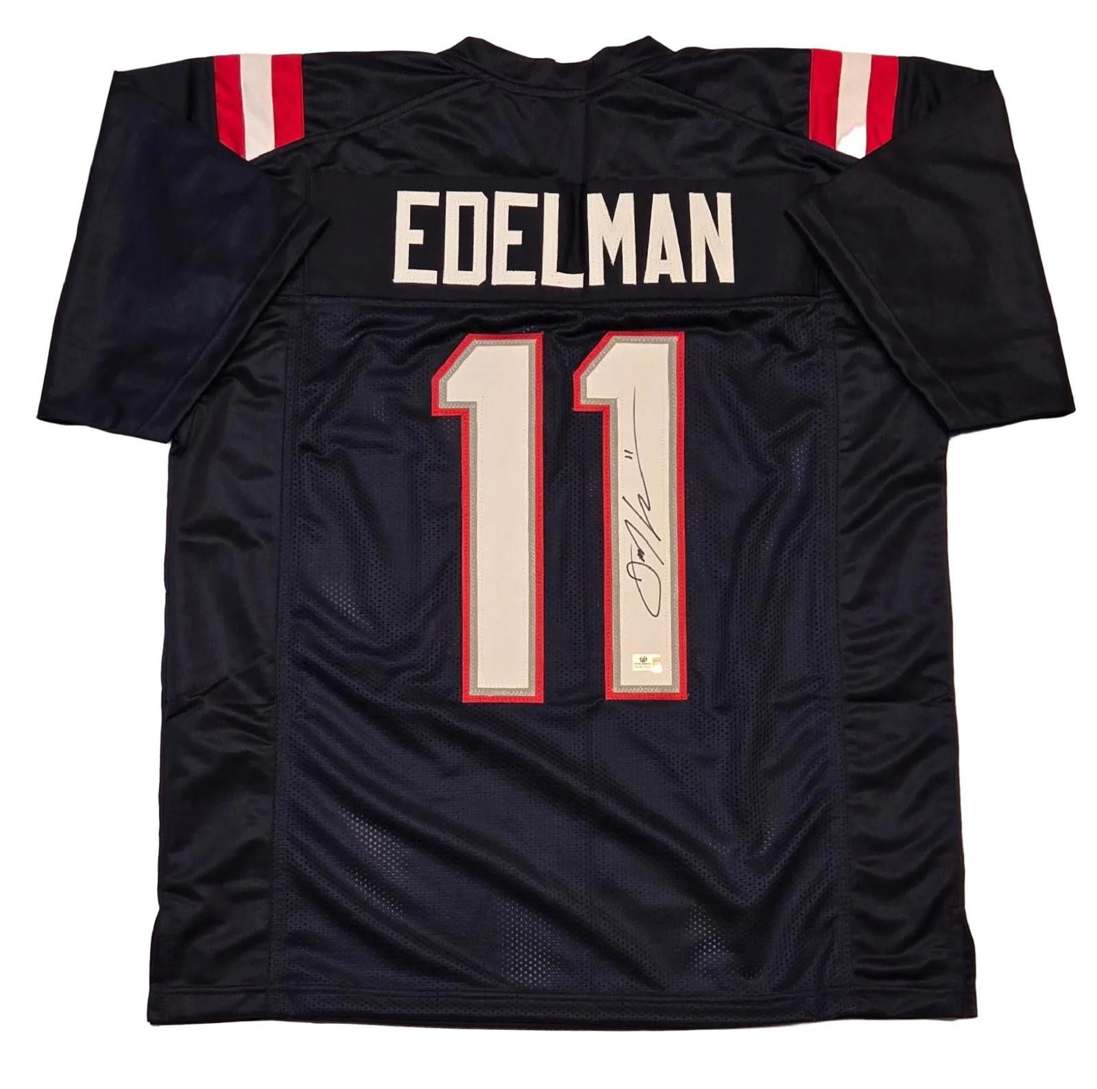 Other Julian Edelman Signed Custom Football Jersey coa (XL) Size ONE SIZE - 2 Thumbnail