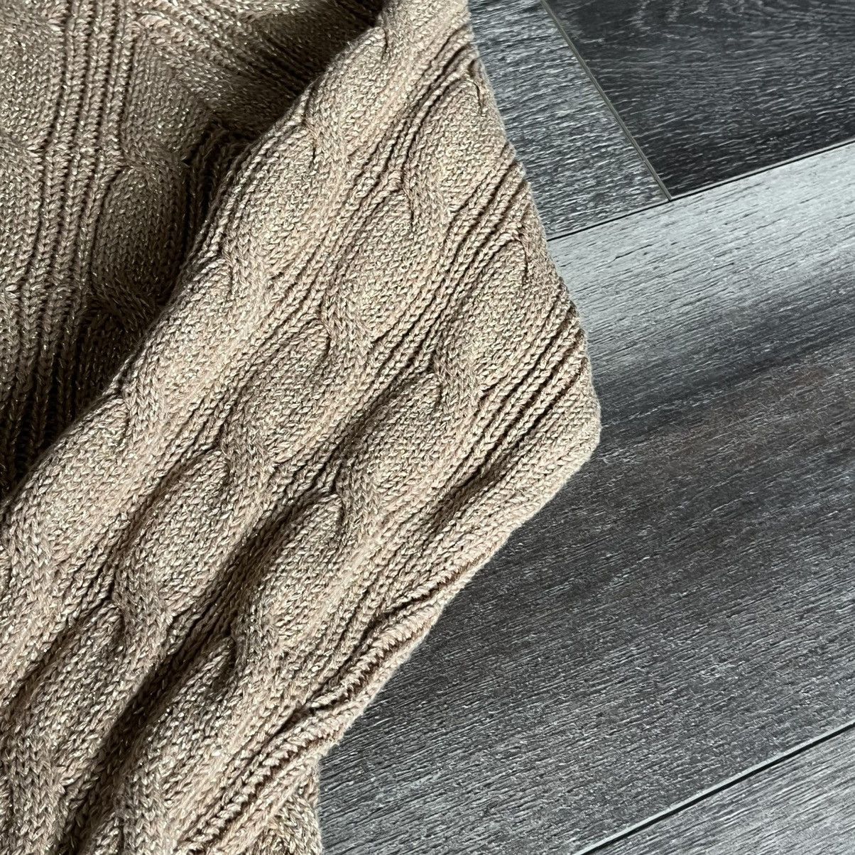 Lauren Ralph Lauren Lauren Ralph Lauren Black Label Gold Rope Cable Knit Sweater Size L / US 10 / IT 46 - 4 Thumbnail